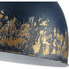 Alison 5 Light 21 inch Vintage Gold Pendant Ceiling Light in Antique Matte Navy
