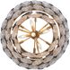 Yep Cascada 11 Light 27.25 inch Aegean Silver Pendant Ceiling Light in Smoke Plated Glass, 3 Tier