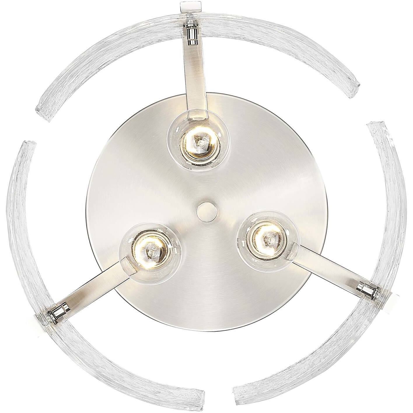 Aenon 3 Light 15 inch Pewter Flush Mount Ceiling Light