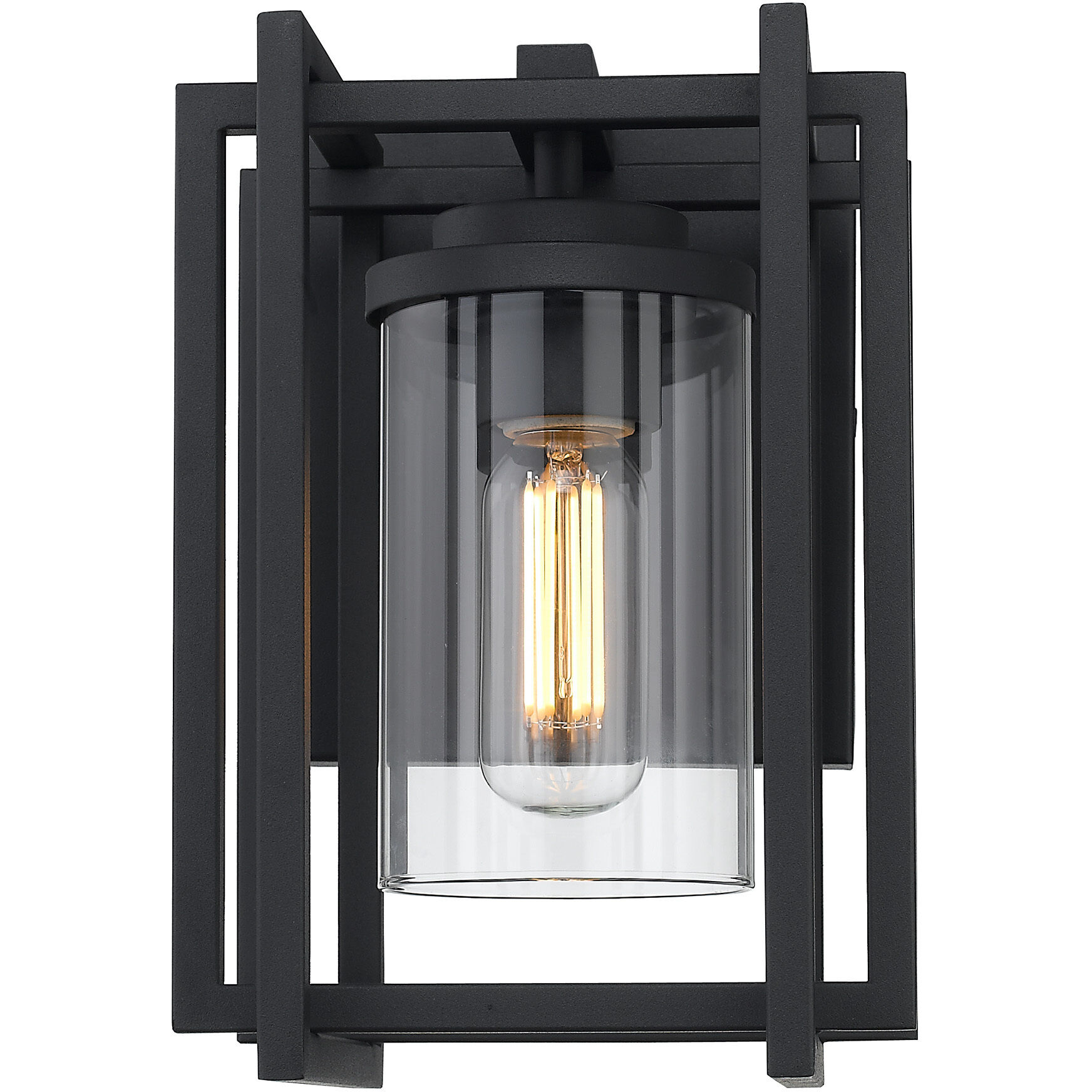 Tribeca 1 Light 11.25 inch Natural Black Outdoor Wall