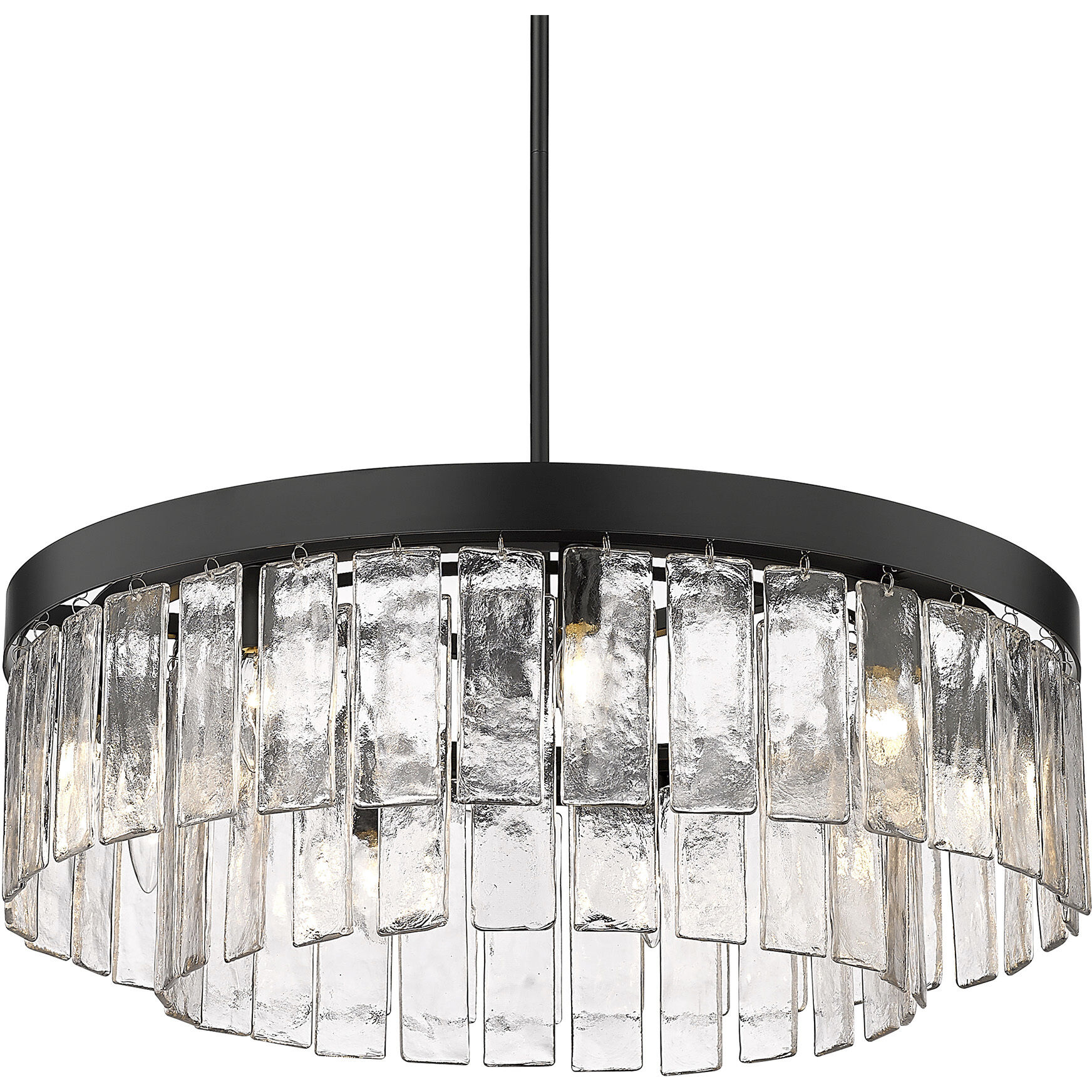 Ciara 27 inch 60.00 watt Matte Black Chandelier Ceiling Light