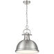Yep Duncan 1 Light 14 inch Pewter Pendant Ceiling Light, Large