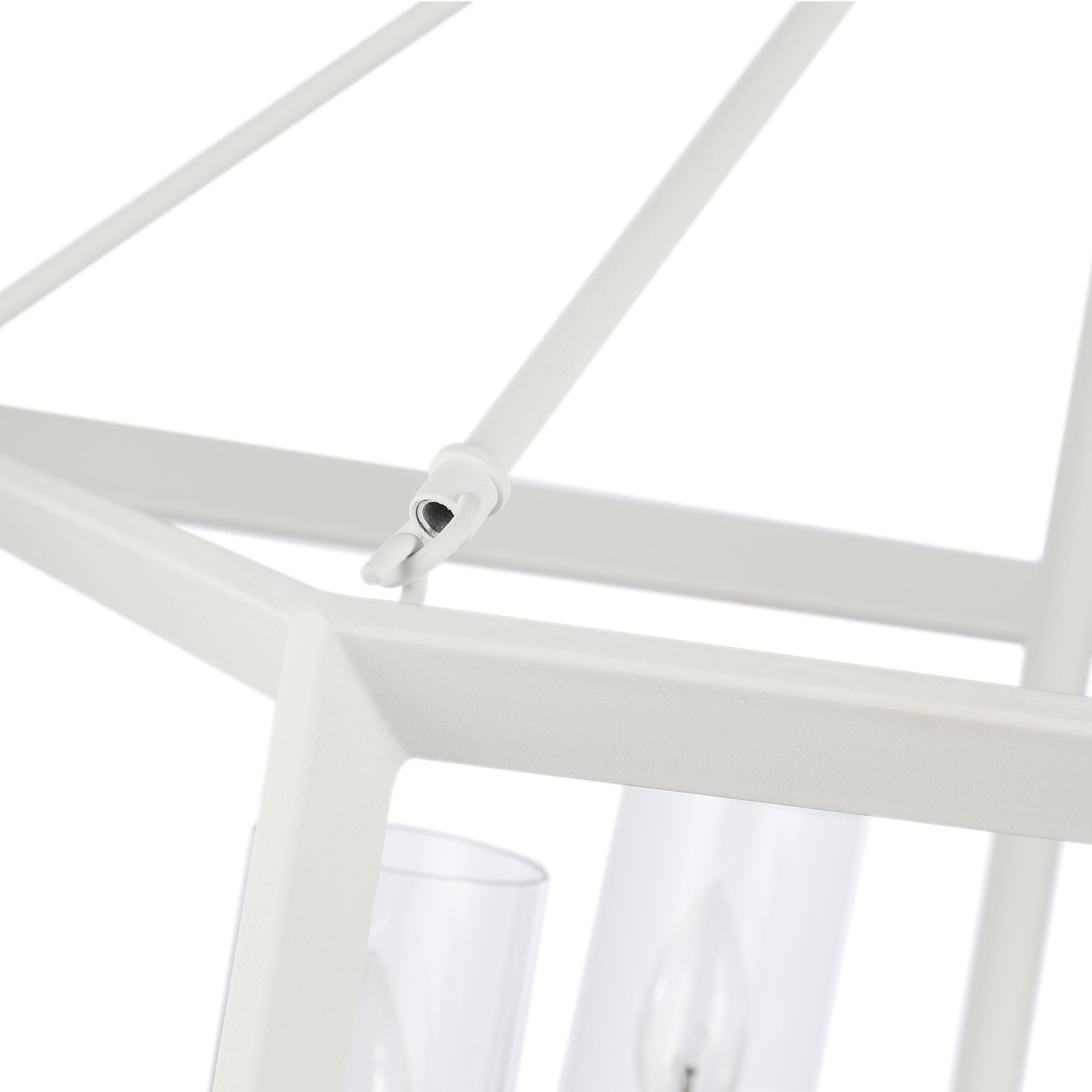 Smyth 4 Light 21 inch Natural White Chandelier Ceiling Light in Clear Glass