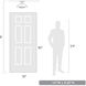 Bartlett 2 Light 14 inch French White Semi-flush Ceiling Light, Damp