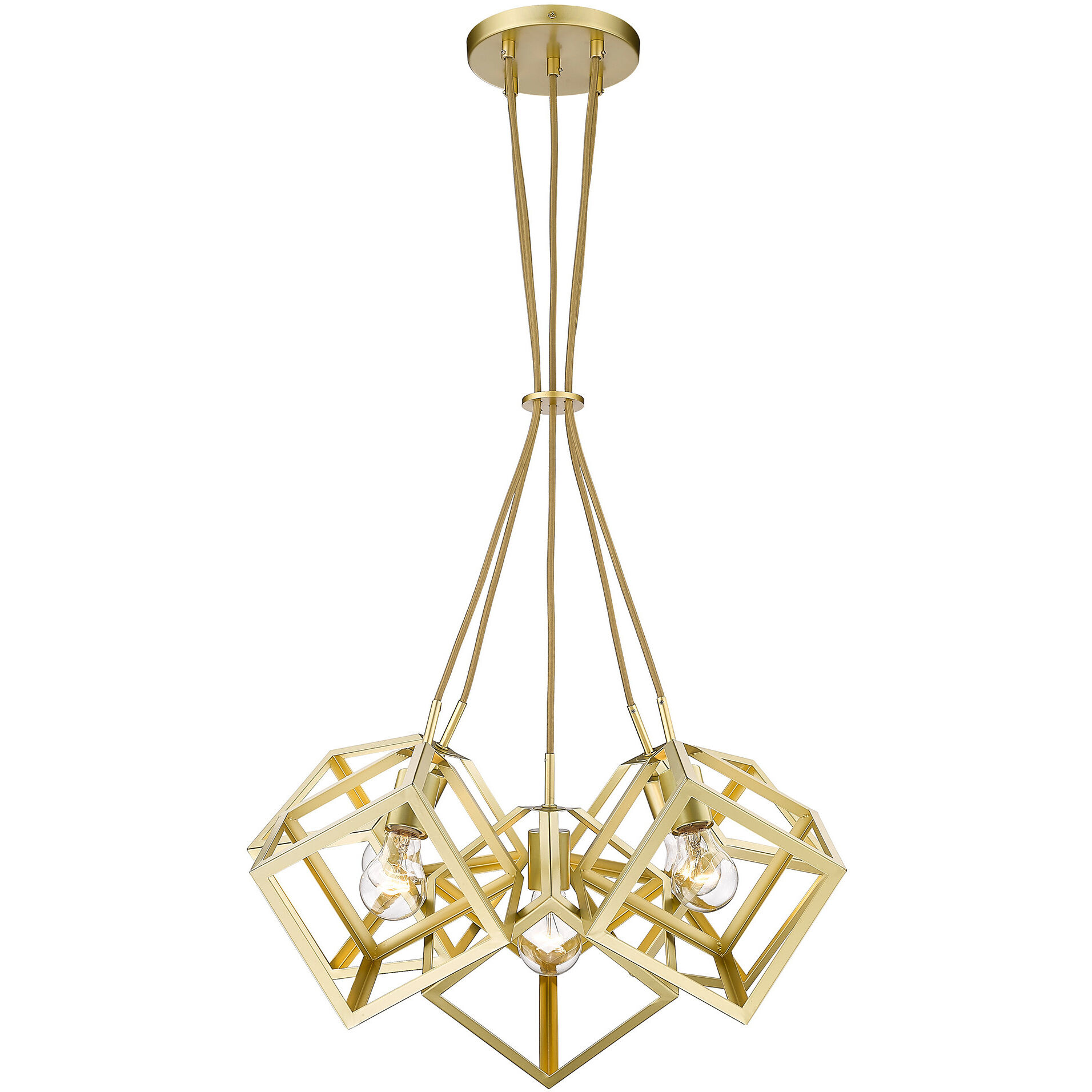 Cassio Pendant Ceiling Light in Olympic Gold