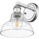 Carver 1 Light 8.75 inch Chrome Bath Vanity Light Wall Light