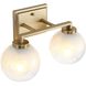 Elliott 2 Light 15.25 inch Brushed Champagne Bronze Vanity Light Wall Light in Alabaster
