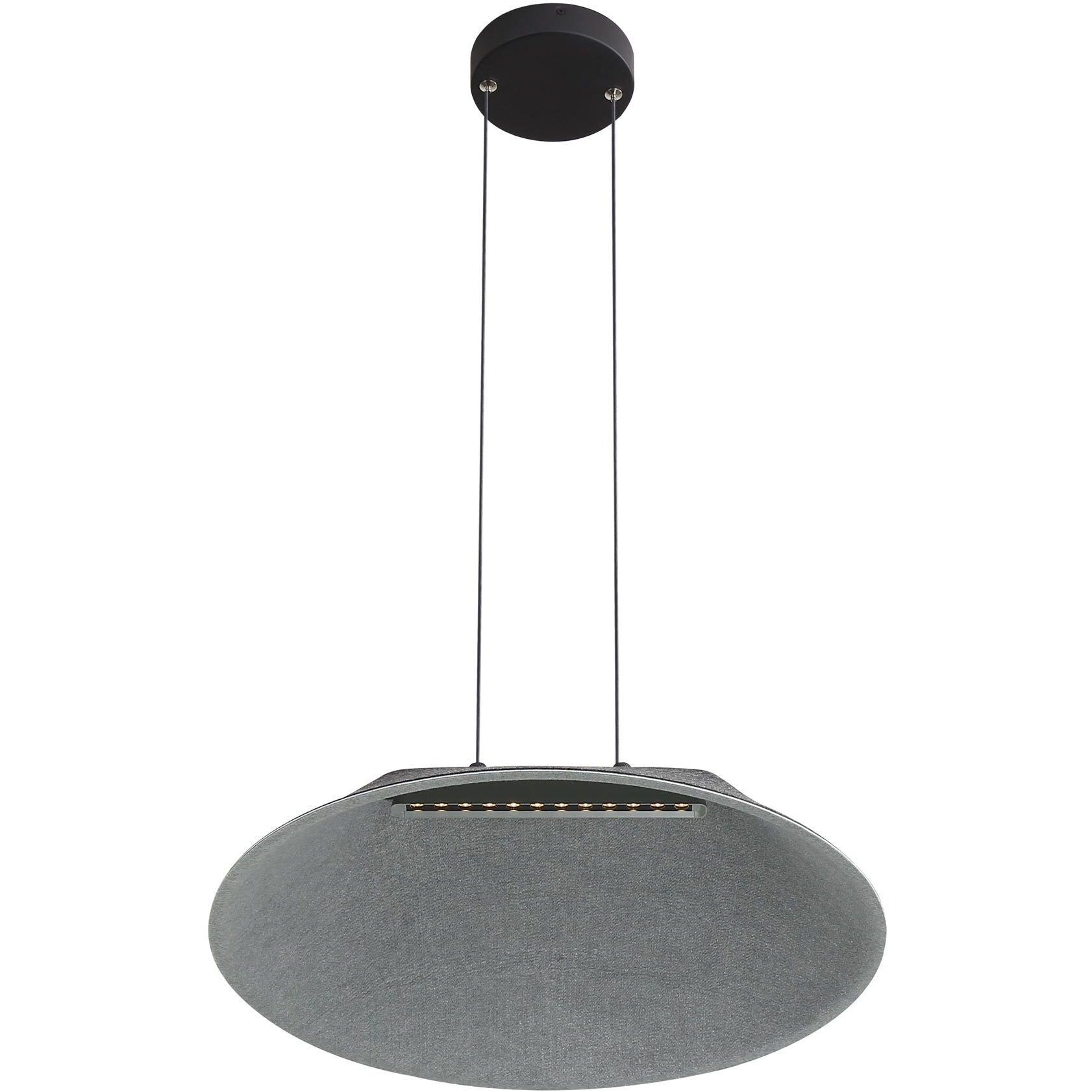 Faroe Pendant Ceiling Light in Flecked Black/Grey