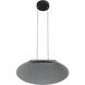 Faroe Pendant Ceiling Light in Flecked Black/Grey