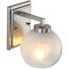 Elliott 1 Light 7.25 inch Pewter Vanity Light Wall Light in Alabaster