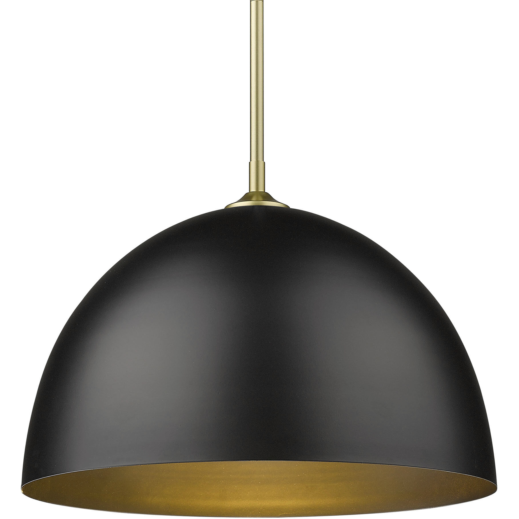 Yep Zoey Pendant Ceiling Light in Olympic Gold, Matte Black, Large