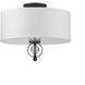 Cerchi 2 Light 15 inch Rubbed Bronze Flush Mount Ceiling Light