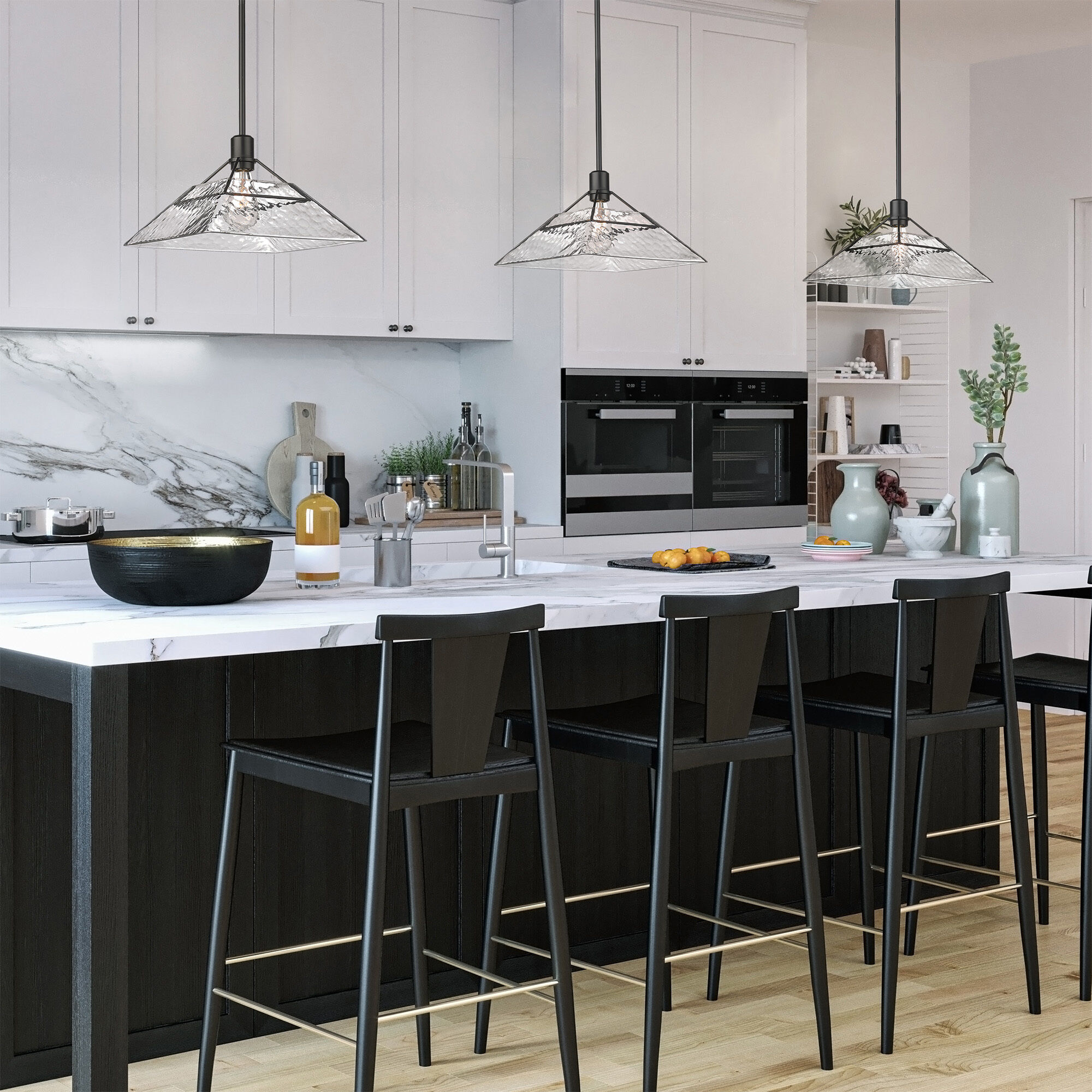 Kepler 1 Light 14 inch Matte Black Pendant Ceiling Light