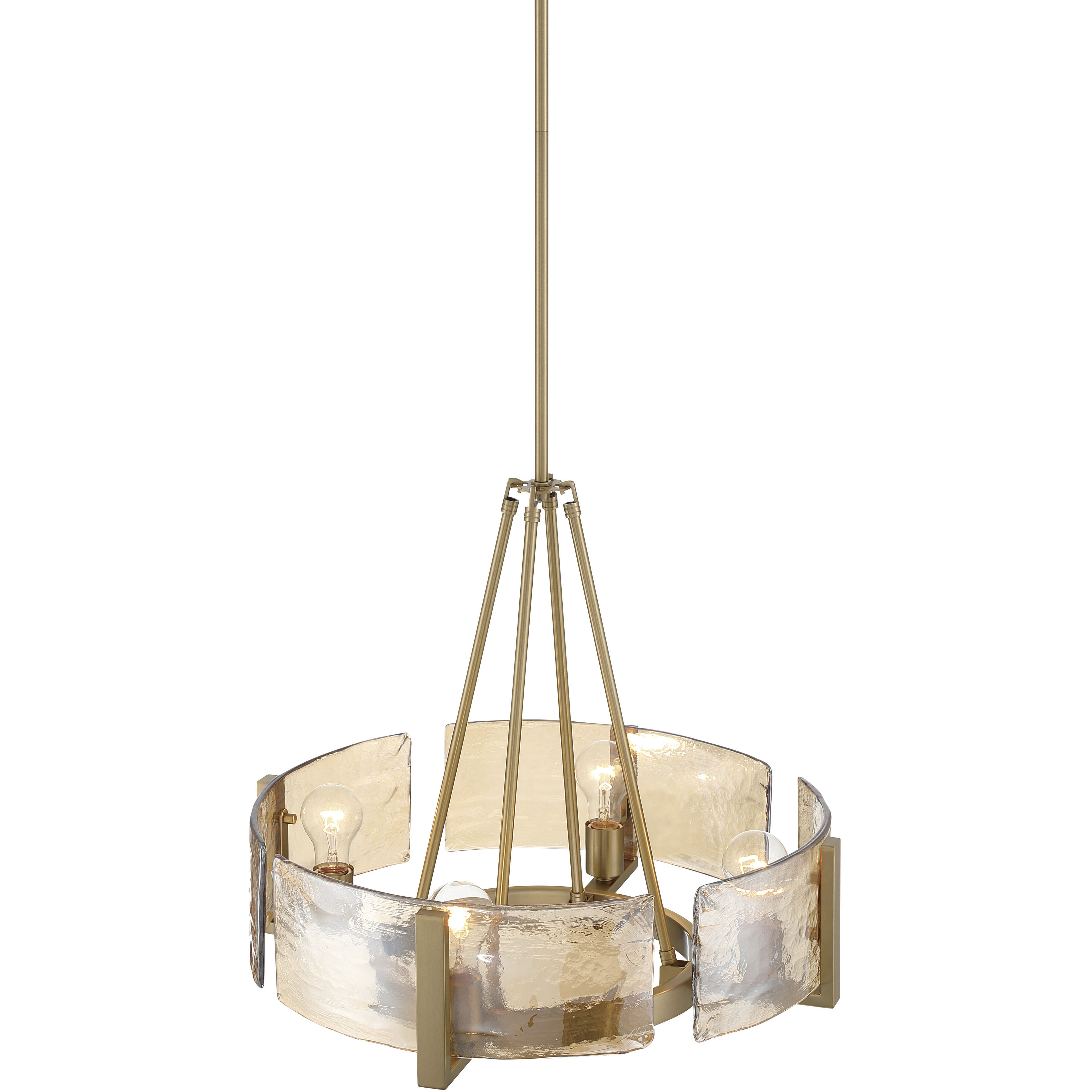 Aenon 4 Light 22 inch Brushed Champagne Brass Chandelier Ceiling Light