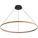 Veritas LED 70.88 inch Driftwood Ring Chandelier Ceiling Light