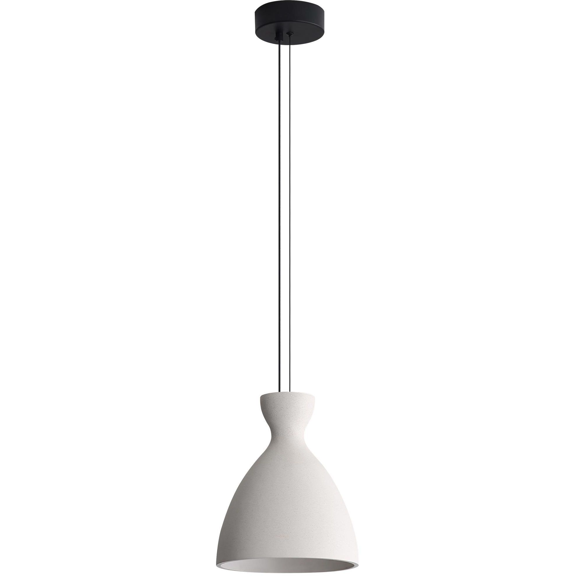 Aethera Pendant Ceiling Light in White Sandstone Cement