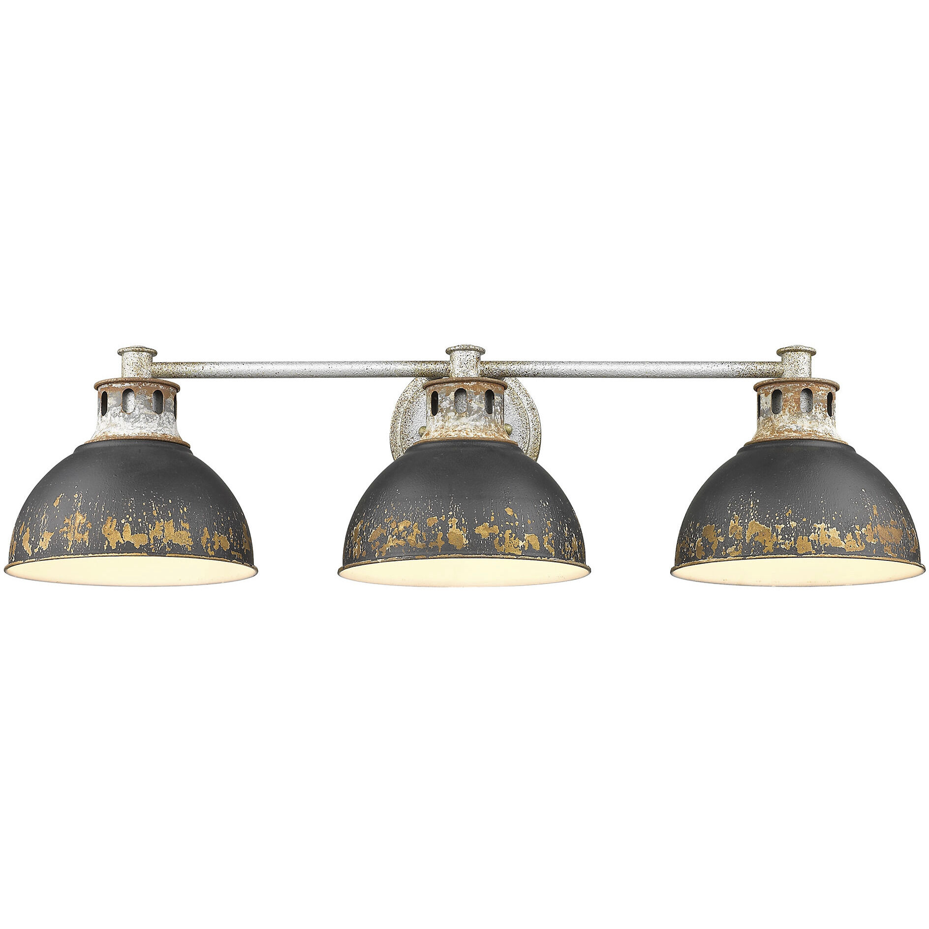 Kinsley Vanity Wall Light in Antique Black Iron