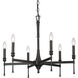 Landon 26 inch 60.00 watt Matte Black Chandelier Ceiling Light