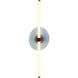 Yep Colorella LED 12 inch Rose Gold Wall Sconce Wall Light in Pink and Blue Glass