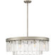 Ciara 9 Light 27 inch Peruvian Silver Chandelier Ceiling Light