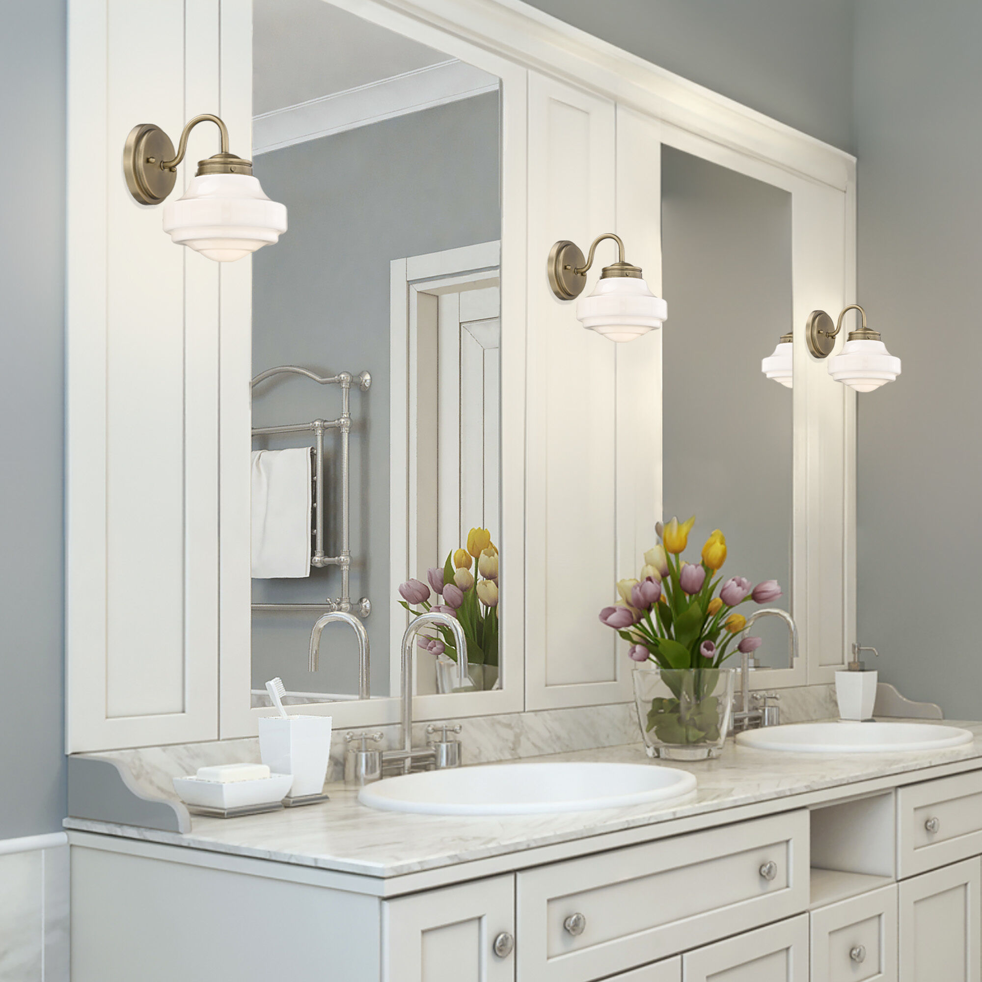 Ingalls 1 Light 7.5 inch Modern Brass Wall Sconce Wall Light