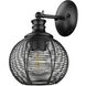 Calypso 1 Light 7.5 inch Matte Black Wall Sconce Wall Light