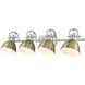 Yep Duncan Vanity Wall Light in Pewter, Aged Brass