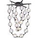Pearla LED 28.25 inch Matte Black Pendant Ceiling Light