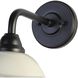 Yep Croma 1 Light 15.5 inch Matte Black Outdoor Wall in No Glass, Warm Gray