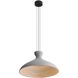 Aethera LED 21.63 inch Grey Cement Pendant Ceiling Light