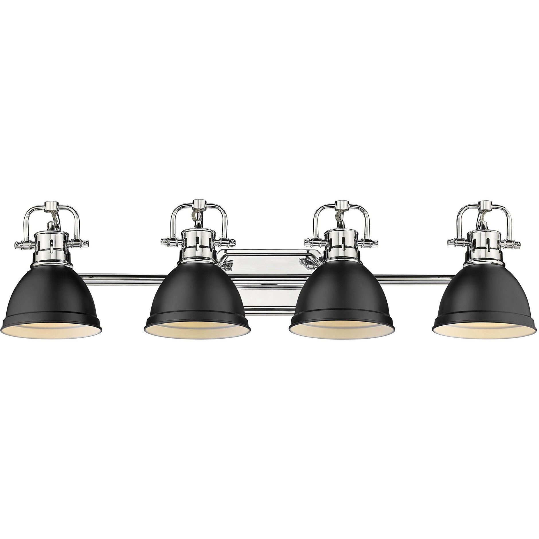 Yep Duncan Vanity Wall Light in Chrome, Matte Black
