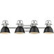 Yep Duncan Vanity Wall Light in Chrome, Matte Black