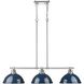 Yep Duncan Island Light Ceiling Light in Chrome, Navy