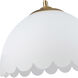 Dorinda 1 Light 12.25 inch Brushed Champagne Bronze Pendant Ceiling Light