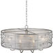 Joia 33.5 inch 60.00 watt Peruvian Silver Chandelier Ceiling Light, Large