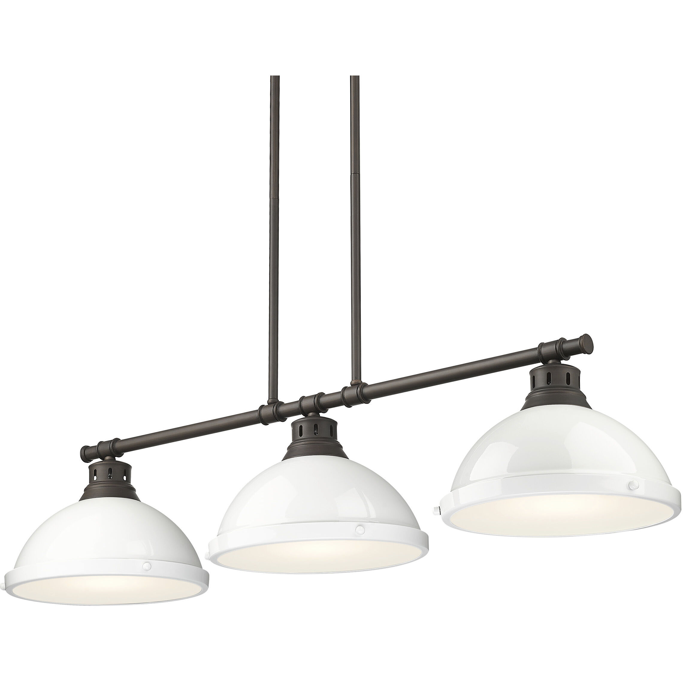 Yep Duncan Island Light Ceiling Light in Rubbed Bronze, White