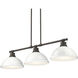Yep Duncan Island Light Ceiling Light in Rubbed Bronze, White