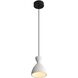 Aethera LED 7 inch White Sandstone Cement Pendant Ceiling Light