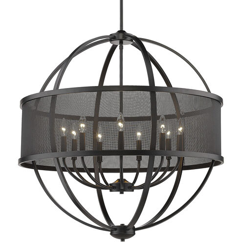 Colson 9 Light 32.63 inch Matte Black Chandelier Ceiling Light