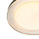 Ondulada LED 19.75 inch Sand Black Flush Mount Ceiling Light in Smoky Acrylic