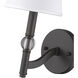 Waverly 1 Light 6 inch Rubbed Bronze Wall Sconce Wall Light in Classic White