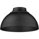 Zoey 3 Light 14 inch Matte Black Flush Mount Ceiling Light