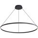 Veritas 70.88 inch 175.00 watt Sand Black Chandelier Ceiling Light