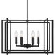 Tribeca 6 Light 21 inch Matte Black Chandelier Ceiling Light