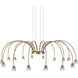 Yep Vario 16 Light 47 inch Titanium Gold Chandelier Ceiling Light