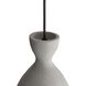 Aethera LED 7 inch Grey Cement Pendant Ceiling Light