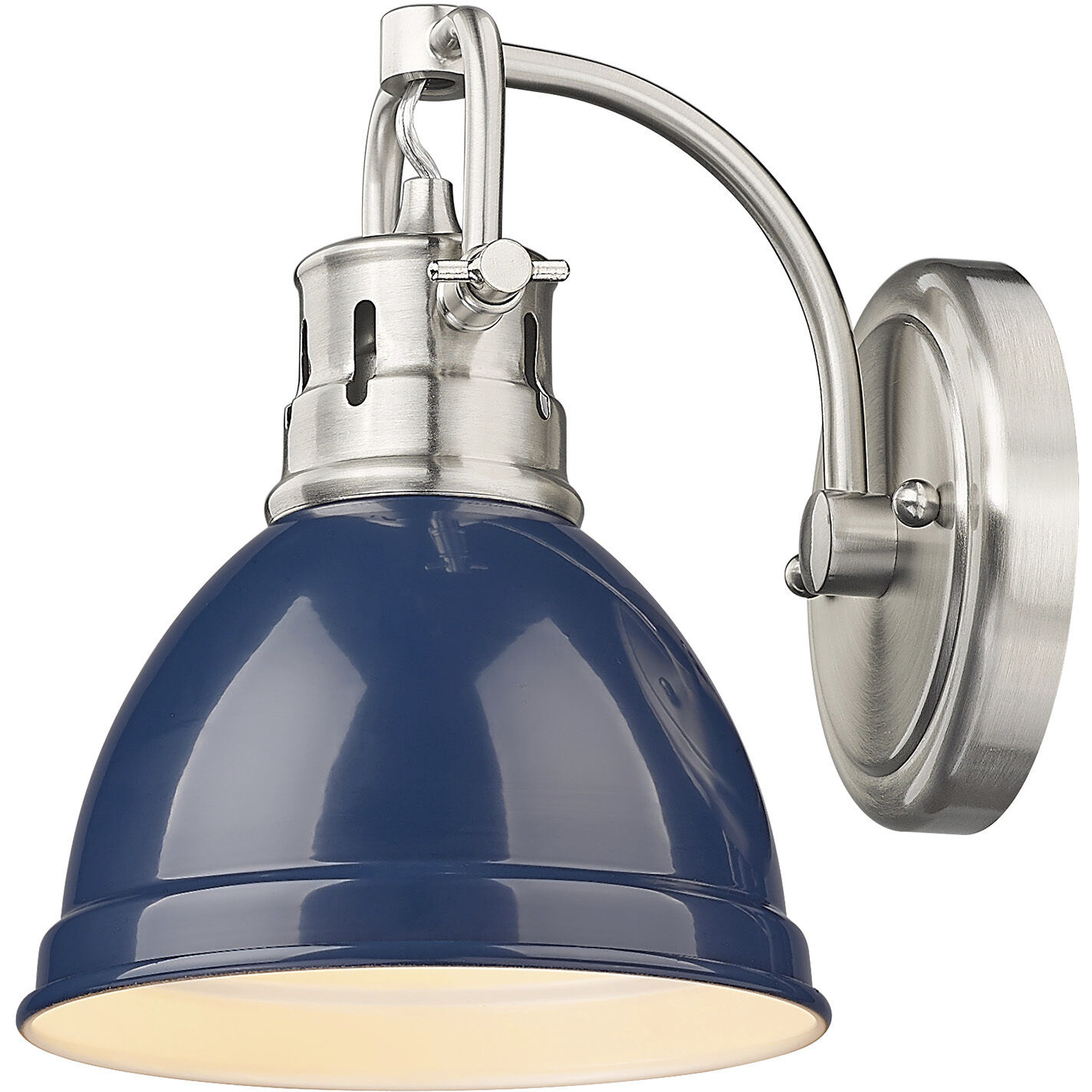Yep Duncan Vanity Wall Light in Pewter, Navy