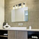 Ormond 4 Light 32 inch Matte Black Bath Vanity Wall Light