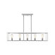Wesson 5 Light 41 inch Chrome Linear Pendant Ceiling Light