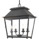 Abingdon Pendant Ceiling Light in Antique Black Iron